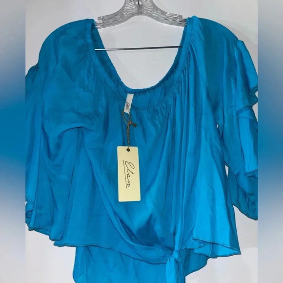 Elan Tops - Elan NWT beach off the shoulder shirt